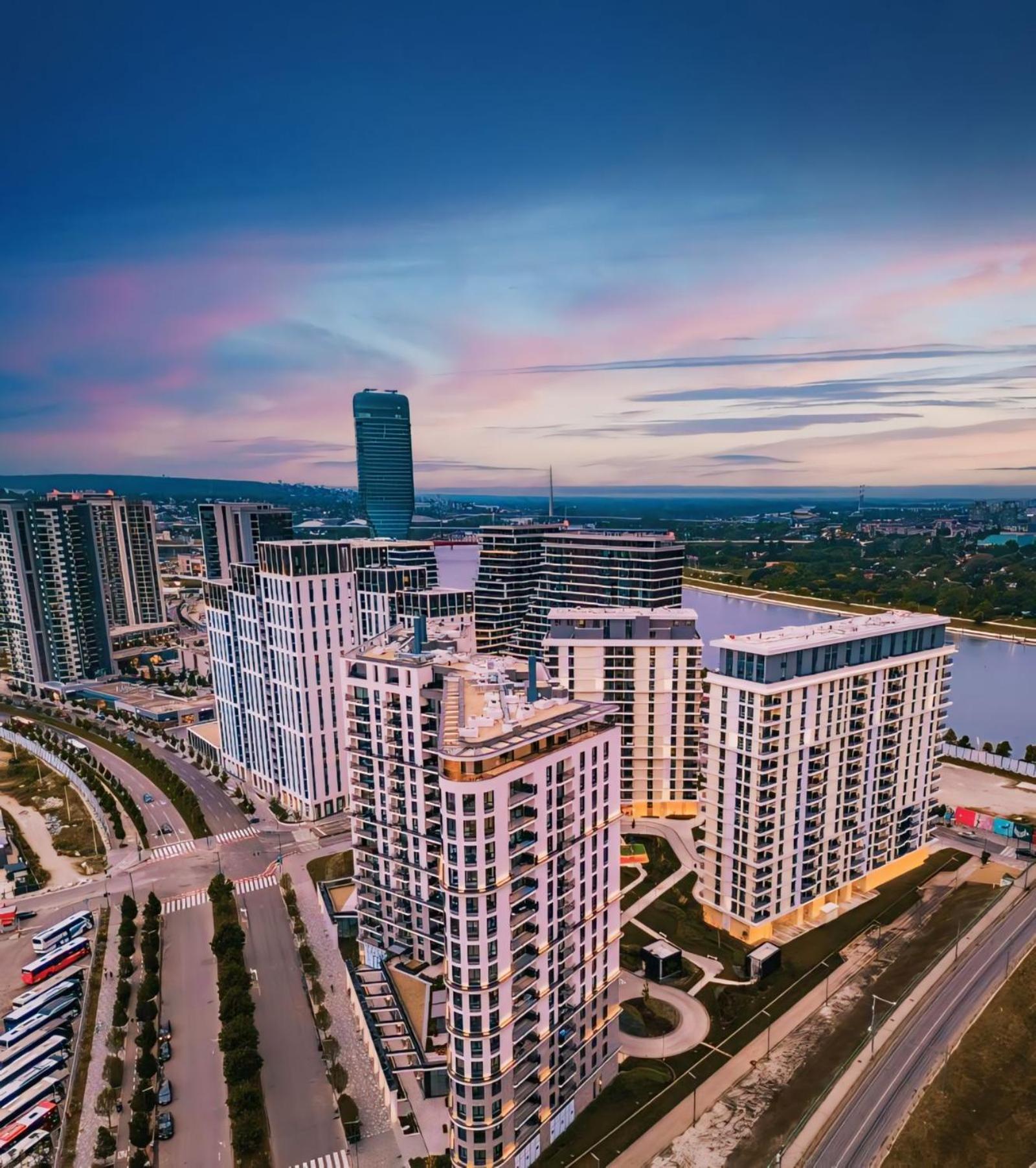 Belgrade Waterfront 16Th Fl Lux Apt. W/ City View 외부 사진