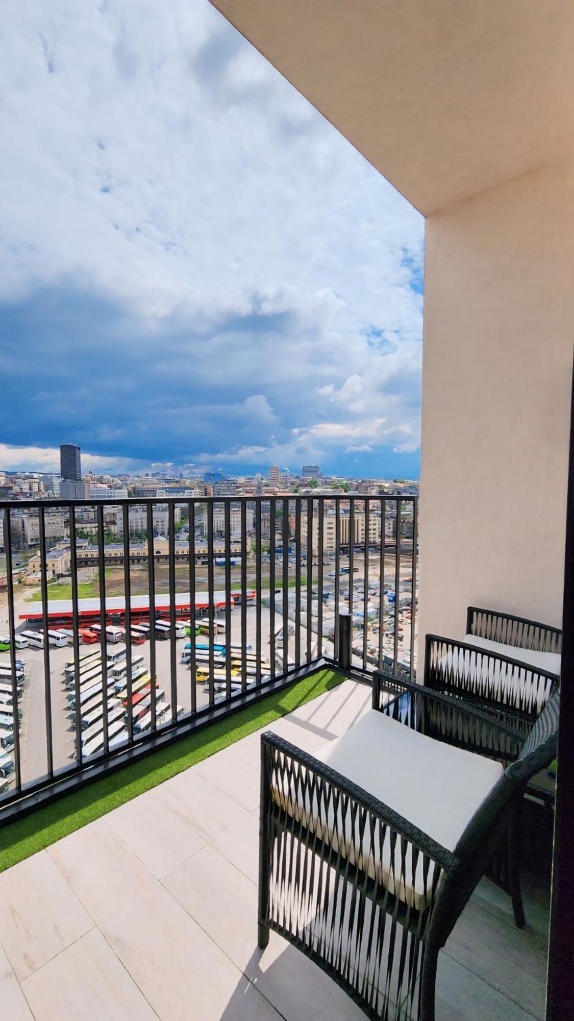 Belgrade Waterfront 16Th Fl Lux Apt. W/ City View 외부 사진