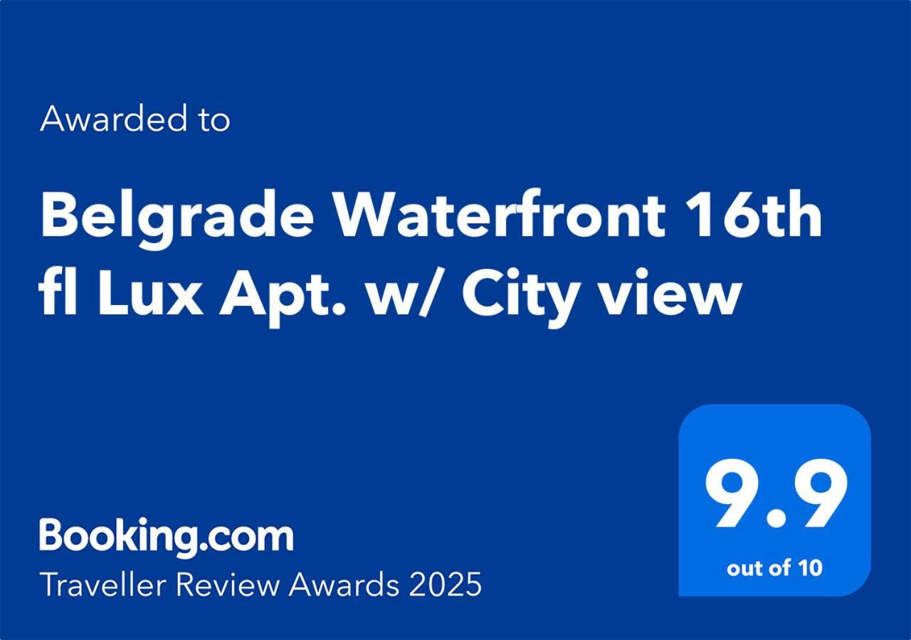 Belgrade Waterfront 16Th Fl Lux Apt. W/ City View 외부 사진